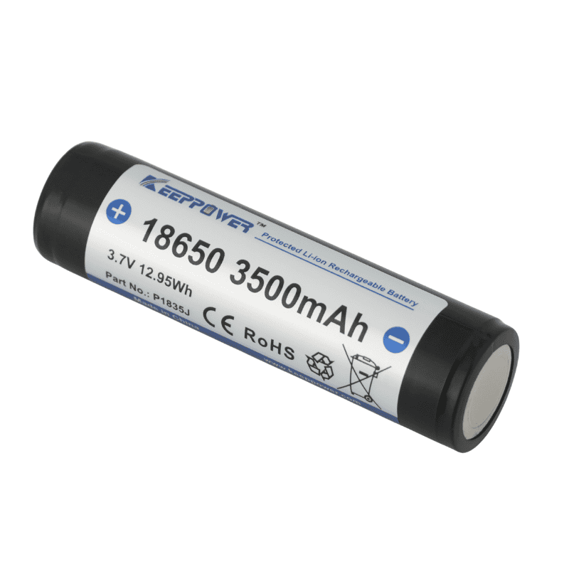 Keeppower 18650 3500mAh Protected Li-ion Battery 3.7V P1835J